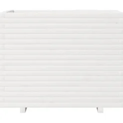 Best Plantekasse i massivt fyrretræ - Dekorativ havekasse | Størrelse: 90x60x72 cm | Farve: Hvid Krukker & Plantebeholdere