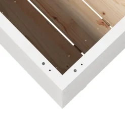 Best Plantekasse i massivt fyrretræ - Dekorativ havekasse | Størrelse: 90x60x72 cm | Farve: Hvid Krukker & Plantebeholdere