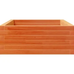 Best Plantekasse i massivt fyrretræ - Dybde 110 cm | Farve: Gyldenbrun | Størrelse: 110x60x23 cm Plantningsbænke