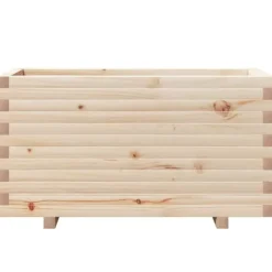 Online Plantekasse i massivt fyrretræ - Robust design til blomster | Størrelse: 90x40x49,5 cm Plantningsbænke