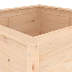 Plantekasse i massivt fyrretræ - Højbed til have | Størrelse: 82,5x82,5x78 cm Plantningsbænke