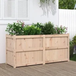 Krukker & Plantebeholdere^Plantekasse i massivt fyrretræ - Dekorativ havekasse | Størrelse: 150x50x70 cm