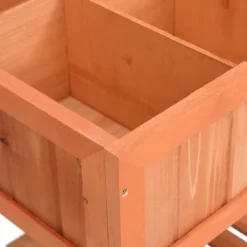 Best Plantekasse i massivt grantræ - Hævet 80x60x80 cm | Farve: Natur | Størrelse: 80x60x80 cm Plantningsbænke