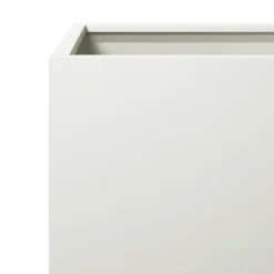 Krukker & Plantebeholdere^Plantekasse i stål - Vejrbestandig og slidstærk | Størrelse: 30x30x30 cm | Farve: Hvid