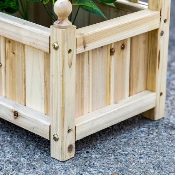 New Plantekasse i træ med espalier til klatreplanter Krukker & Plantebeholdere