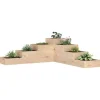 Plantningsbænke^Plantekasse med 4 niveauer - Massivt fyrretræ | Størrelse: 106x104,5x36 cm
