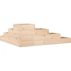 Plantningsbænke^Plantekasse med 4 niveauer - Massivt fyrretræ | Størrelse: 106x104,5x36 cm
