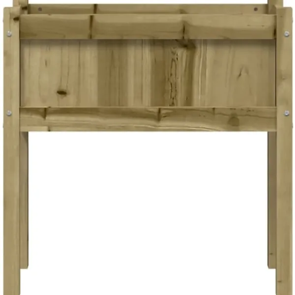 Plantningsbænke^Plantekasse med ben i imprægneret fyrretræ - Haveskaber | Størrelse: 70x31x70 cm
