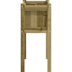 Plantningsbænke^Plantekasse med ben i imprægneret fyrretræ - Haveskaber | Størrelse: 70x31x70 cm