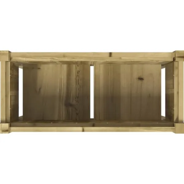 Plantningsbænke^Plantekasse med ben i imprægneret fyrretræ - Haveskaber | Størrelse: 70x31x70 cm