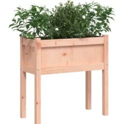 Hot Plantekasse med ben i massivt douglasgran - Uderum | Størrelse: 70x31x70 cm Plantningsbænke