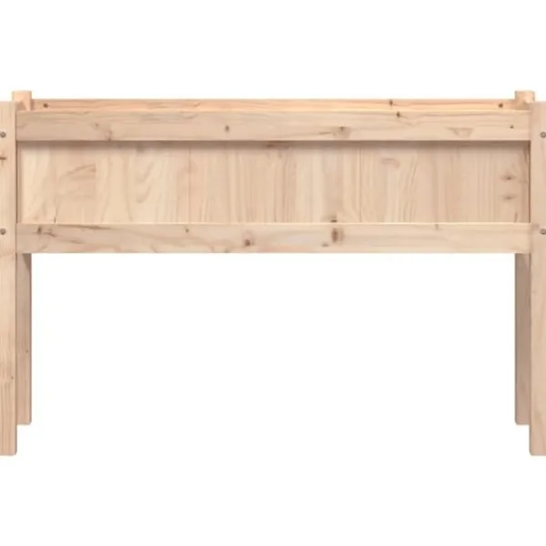 Outlet Plantekasse med ben i massivt fyrretræ - Perfekt til haven | Størrelse: 110x31x70 cm Plantningsbænke