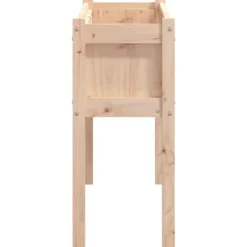 Outlet Plantekasse med ben i massivt fyrretræ - Perfekt til haven | Størrelse: 110x31x70 cm Plantningsbænke