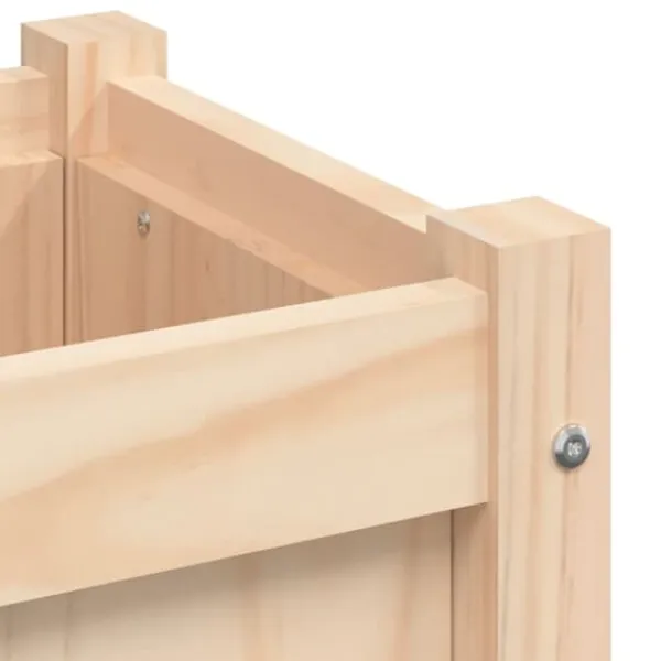 Outlet Plantekasse med ben i massivt fyrretræ - Perfekt til haven | Størrelse: 110x31x70 cm Plantningsbænke