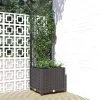 Online Plantekasse med espalier - Velegnet til klatreplanter | Størrelse: 40x40x136 cm | Farve: Sort Krukker & Plantebeholdere