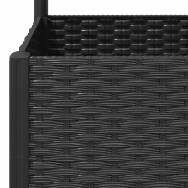 Online Plantekasse med espalier - Velegnet til klatreplanter | Størrelse: 40x40x136 cm | Farve: Sort Krukker & Plantebeholdere