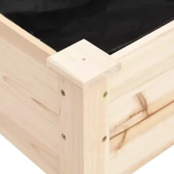 Outlet Plantekasse med foring 203x53x76 cm massivt fyrretræ - Plantekasse - Plantekasser - Home & Living Plantningsbænke