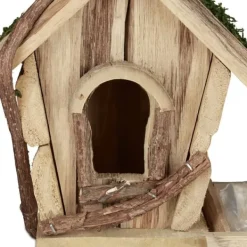 Til Fugle & Småvildt^Plantekasse med fuglehus, 25x23x12 cm, Natur