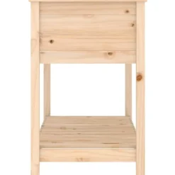 Best Plantekasse med hylde 111,5x54x81 cm massivt fyrretræ - Plantekasse - Plantekasser - Home & Living Plantningsbænke