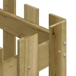 Krukker & Plantebeholdere^Plantekasse med stakitdesign - Imprægneret fyrretræ | Størrelse: 60x60x60 cm