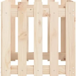 Plantekasse med stakitdesign i massivt fyrretræ | Størrelse: 50x50x50 cm Krukker & Plantebeholdere