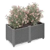 Sale Plantekasse, Rattan-look, 23x40x40 cm Krukker & Plantebeholdere