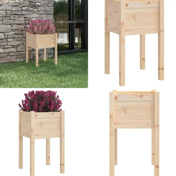 New Plantekasse 50x50x70 cm massivt fyrretræ - Plantekasse - Plantekasser - Home & Living Plantningsbænke