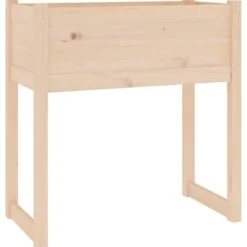Plantningsbænke^Plantekasse 78x40x81 cm massivt fyrretræ - Plantekasse - Plantekasser - Home & Living