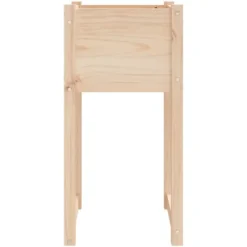 New Plantekasser 2 stk. i massivt fyrretræ - Dekorative og robuste | Størrelse: 40x40x81 cm Plantningsbænke