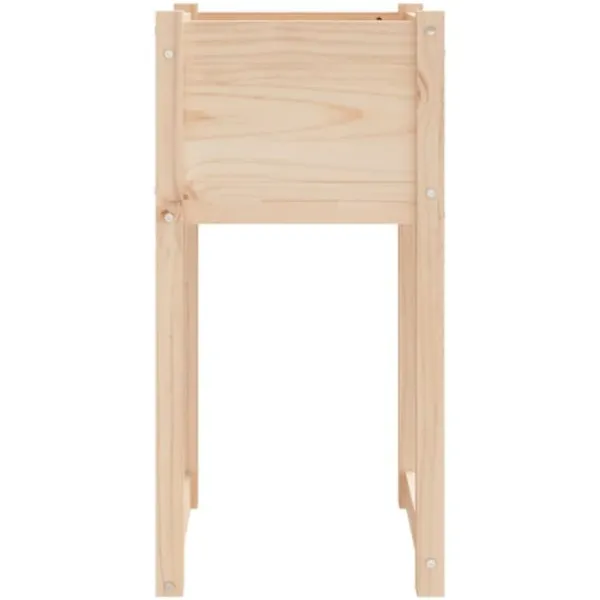 New Plantekasser 2 stk. i massivt fyrretræ - Dekorative og robuste | Størrelse: 40x40x81 cm Plantningsbænke