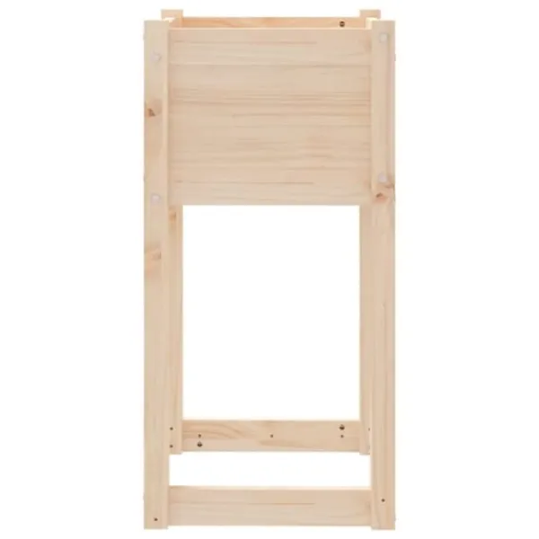 New Plantekasser 2 stk. i massivt fyrretræ - Dekorative og robuste | Størrelse: 40x40x81 cm Plantningsbænke
