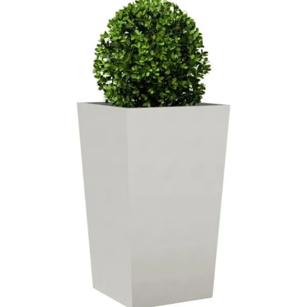 Krukker & Plantebeholdere^Plantekasser 2 stk. rustfrit stål - 45x45x75 cm | Farve: Sølv
