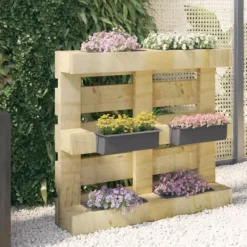 Clearance Plantekrukker - Living blomsterkasser til Euro-paller 12 stk. 36x13,5x9,5 cm PP grå Krukker & Plantebeholdere