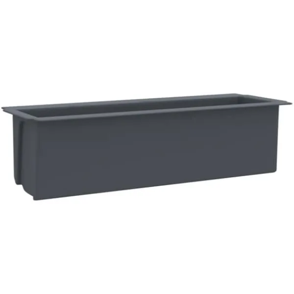 Clearance Plantekrukker - Living blomsterkasser til Euro-paller 12 stk. 36x13,5x9,5 cm PP grå Krukker & Plantebeholdere