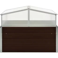 Drivhus^Plantekrukker - Living drivhus 100 x 100 x 85 cm galvaniseret stål brun