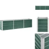Krukker & Plantebeholdere^Plantekrukker - Living forhøjet plantekasse 240x40x45 cm galvaniseret stål grøn