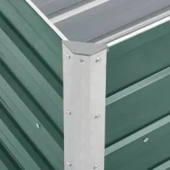 Krukker & Plantebeholdere^Plantekrukker - Living forhøjet plantekasse 240x40x45 cm galvaniseret stål grøn