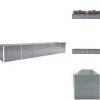 Discount Plantekrukker - Living forhøjet plantekasse 480x80x77 cm galvaniseret stål grå Krukker & Plantebeholdere