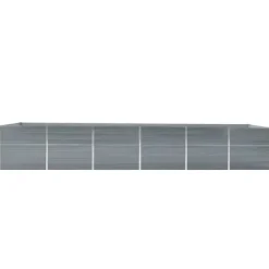 Discount Plantekrukker - Living forhøjet plantekasse 480x80x77 cm galvaniseret stål grå Krukker & Plantebeholdere