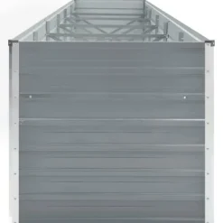 Discount Plantekrukker - Living forhøjet plantekasse 480x80x77 cm galvaniseret stål grå Krukker & Plantebeholdere