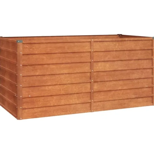 Sale Plantekrukker - Living højbed 160x80x77 cm cortenstål rustfarvet Krukker & Plantebeholdere