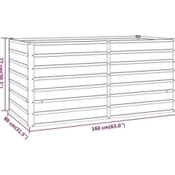 Sale Plantekrukker - Living højbed 160x80x77 cm cortenstål rustfarvet Krukker & Plantebeholdere