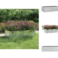 Clearance Plantekrukker - Living højbed 160x80x45 cm galvaniseret stål sølvfarvet Krukker & Plantebeholdere