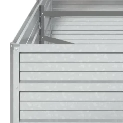 Clearance Plantekrukker - Living højbed 160x80x45 cm galvaniseret stål sølvfarvet Krukker & Plantebeholdere