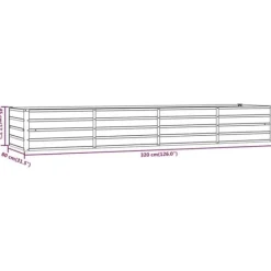Sale Plantekrukker - Living højbed 320x80x45 cm cortenstål rustfarvet Krukker & Plantebeholdere