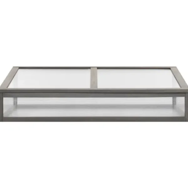 Clearance Plantekrukker - Living højbed med drivhus 110x54x120 cm massivt grantræ Drivhus
