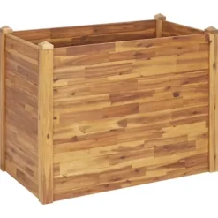 Clearance Plantekrukker - Living hævet plantekasse 110x60x84 cm massivt akacietræ Krukker & Plantebeholdere