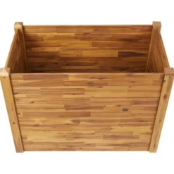 Clearance Plantekrukker - Living hævet plantekasse 110x60x84 cm massivt akacietræ Krukker & Plantebeholdere