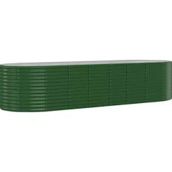 Krukker & Plantebeholdere^Plantekrukker - Living plantekasse 322x100x68 cm pulverlakeret stål grøn