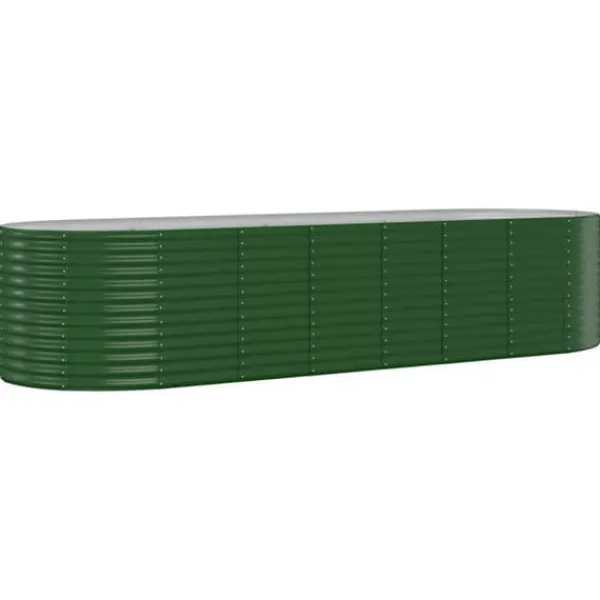 Krukker & Plantebeholdere^Plantekrukker - Living plantekasse 322x100x68 cm pulverlakeret stål grøn